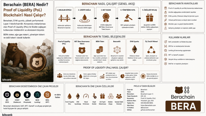 Berachain (BERA) Nedir? Proof of Liquidity (PoL) Blockchain'i Nasıl Çalışır?